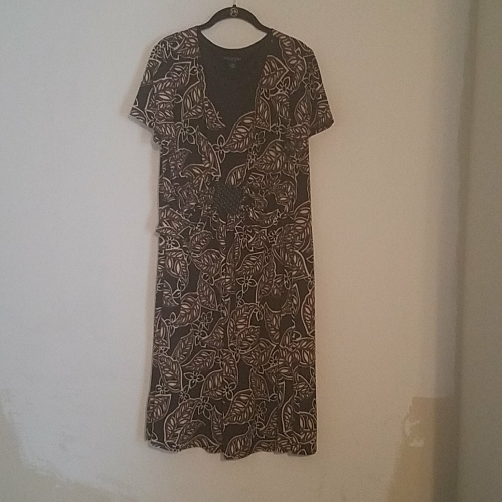 Leaf Print dress